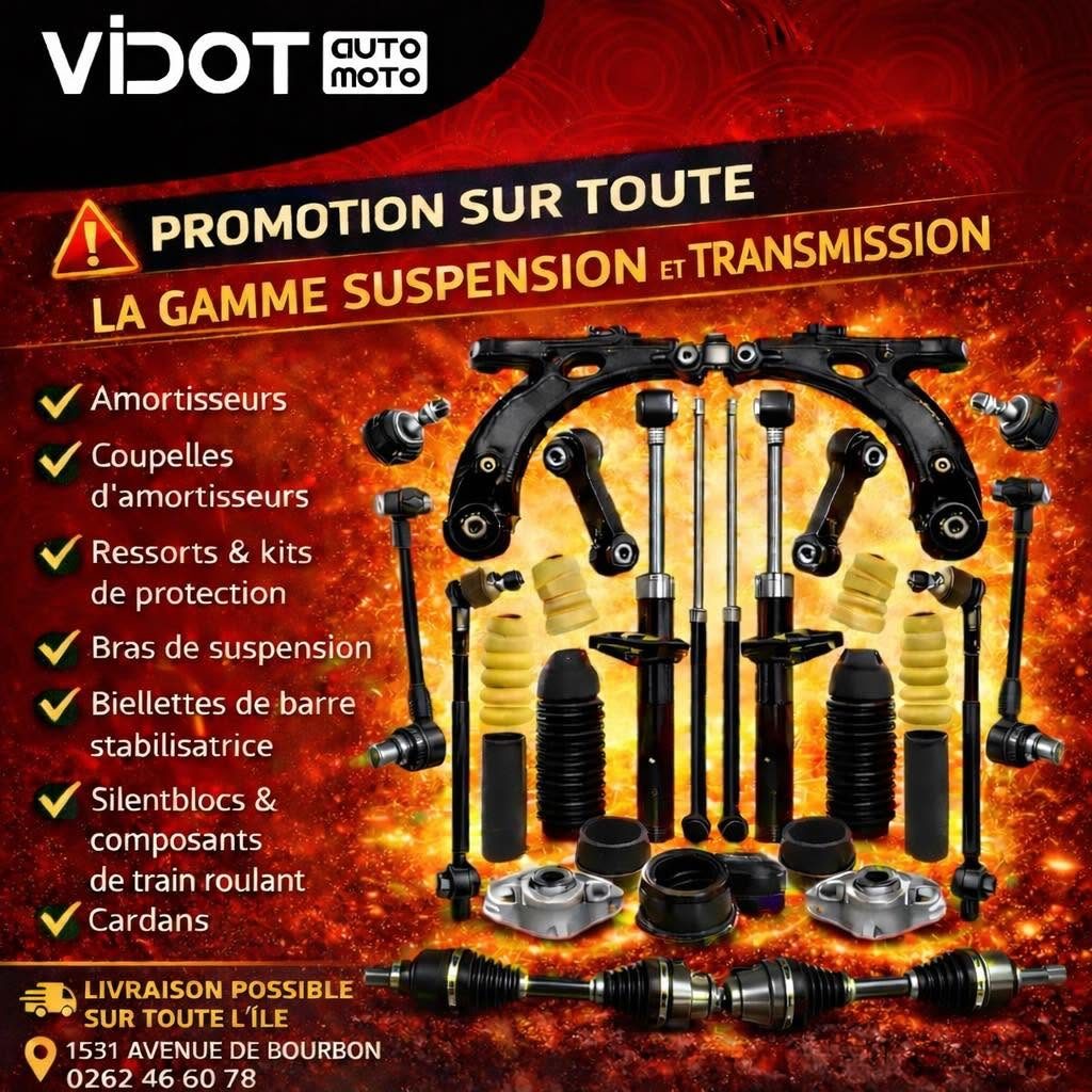 Affiche promotion gammes suspension et transmission